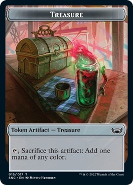 Image for Treasure (015) // Rogue Double-Sided Token (Streets of New Capenna) (15 // 7) - Magic: The Gathering