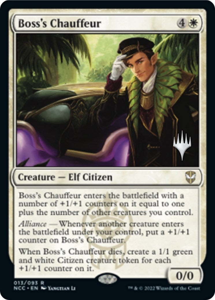 Image for Boss's Chauffeur (Promo Pack: Streets of New Capenna) (13) - Magic: The Gathering