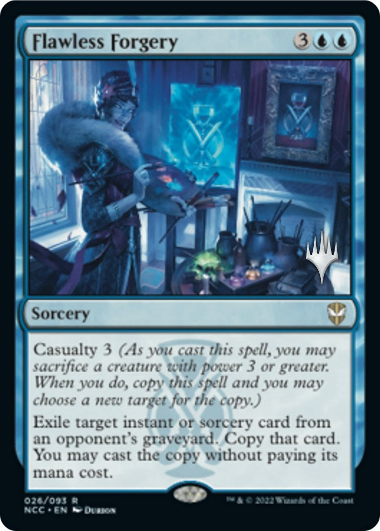 Image for Flawless Forgery (Promo Pack: Streets of New Capenna) (26) - Magic: The Gathering