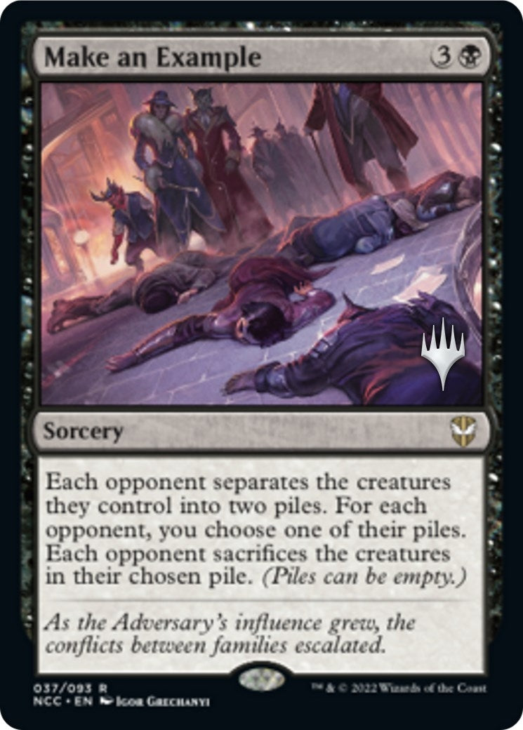 Image for Make an Example (Promo Pack: Streets of New Capenna) (37) - Magic: The Gathering