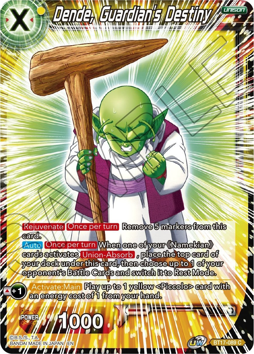 Image for Dende Guardian's Destiny (DBS-B17) (17089)