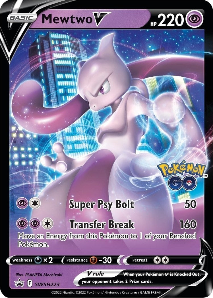 Image for Mewtwo V - SWSH223 (SWSH: Sword & Shield Promo Cards) (SWSH223) - Pokemon