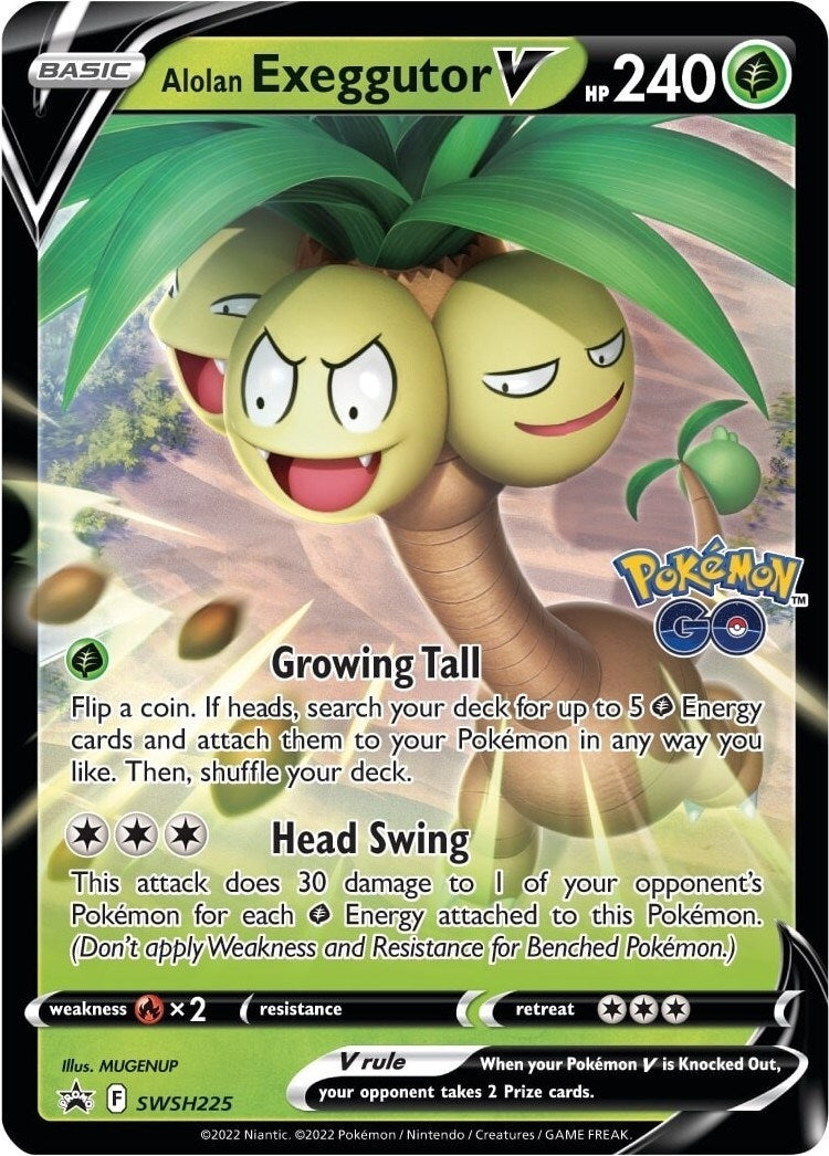 Image for Alolan Exeggutor V - SWSH225 (SWSH: Sword & Shield Promo Cards) (SWSH225) - Pokemon