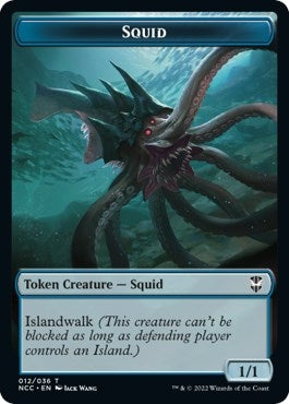 Image for Squid // The Monarch Double-Sided Token (Commander: Streets of New Capenna) (12 // 13) - Magic: The Gathering