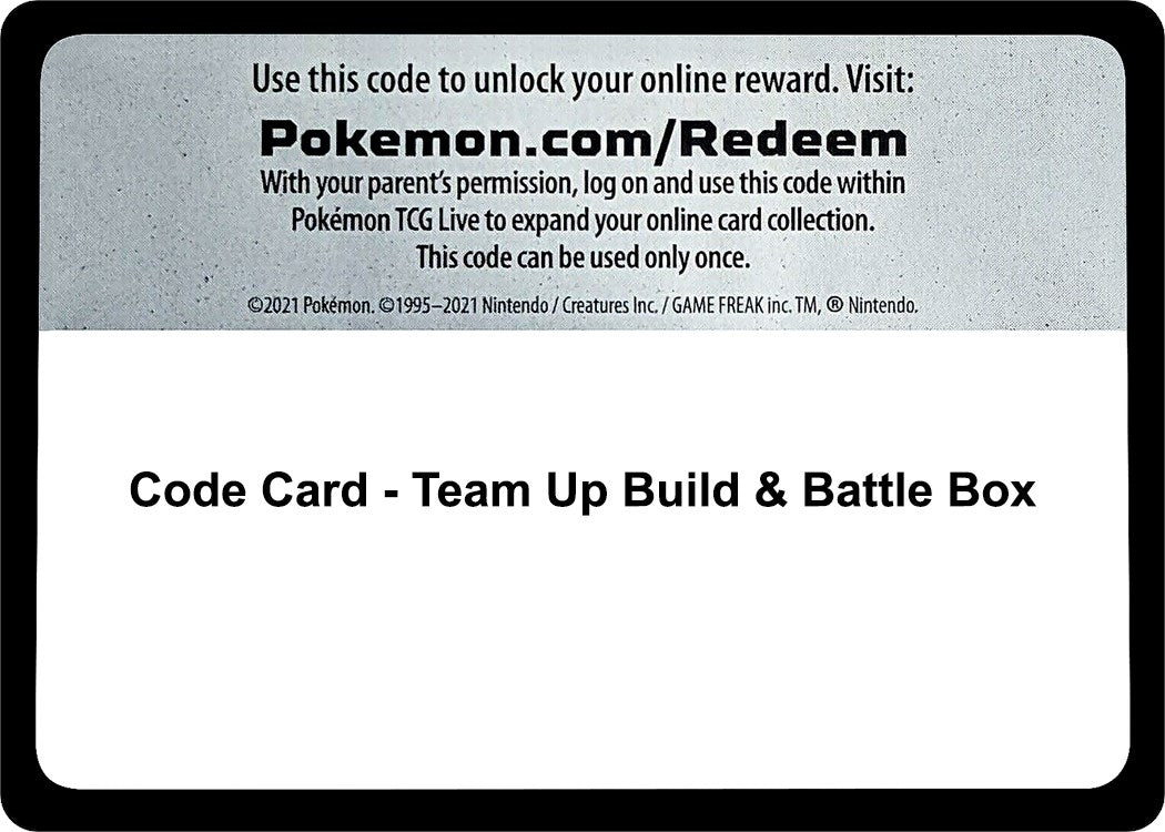 Image for Code Card - Team Up Build & Battle Box - Pokemon