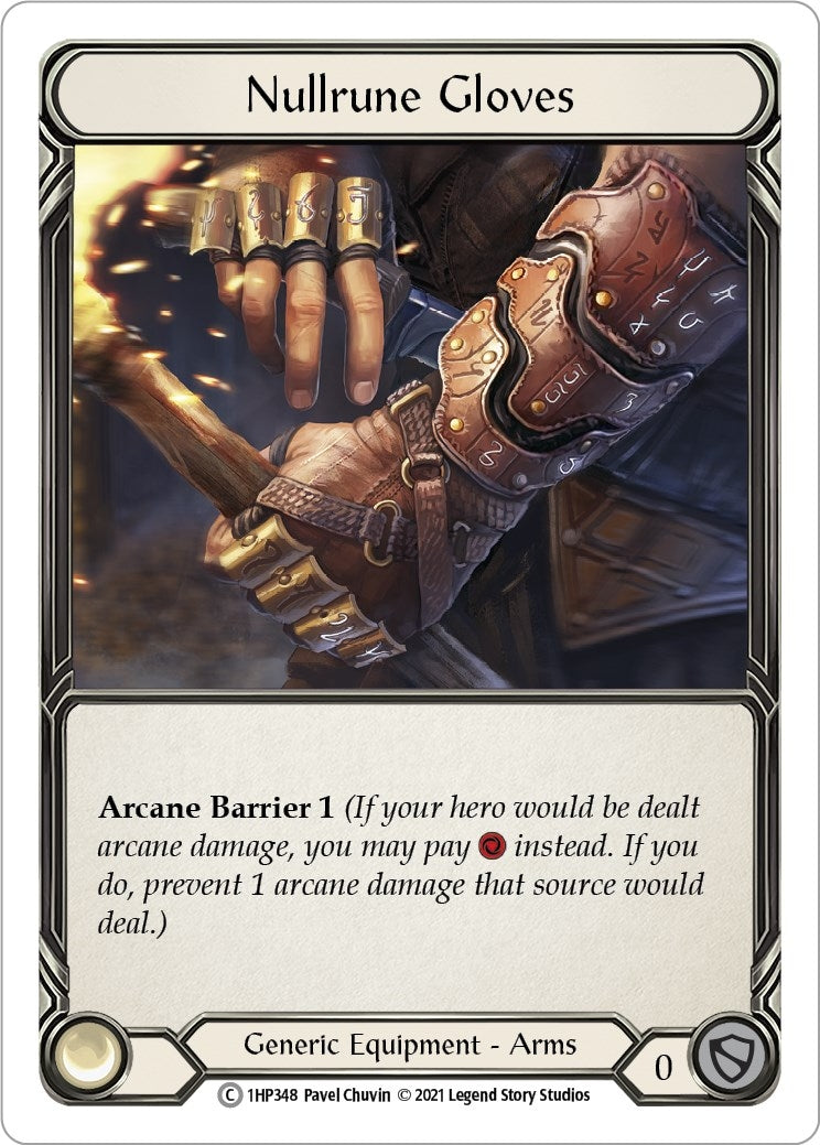 Image for Nullrune Gloves (History Pack Vol.1) (1HP348) - Flesh and Blood TCG