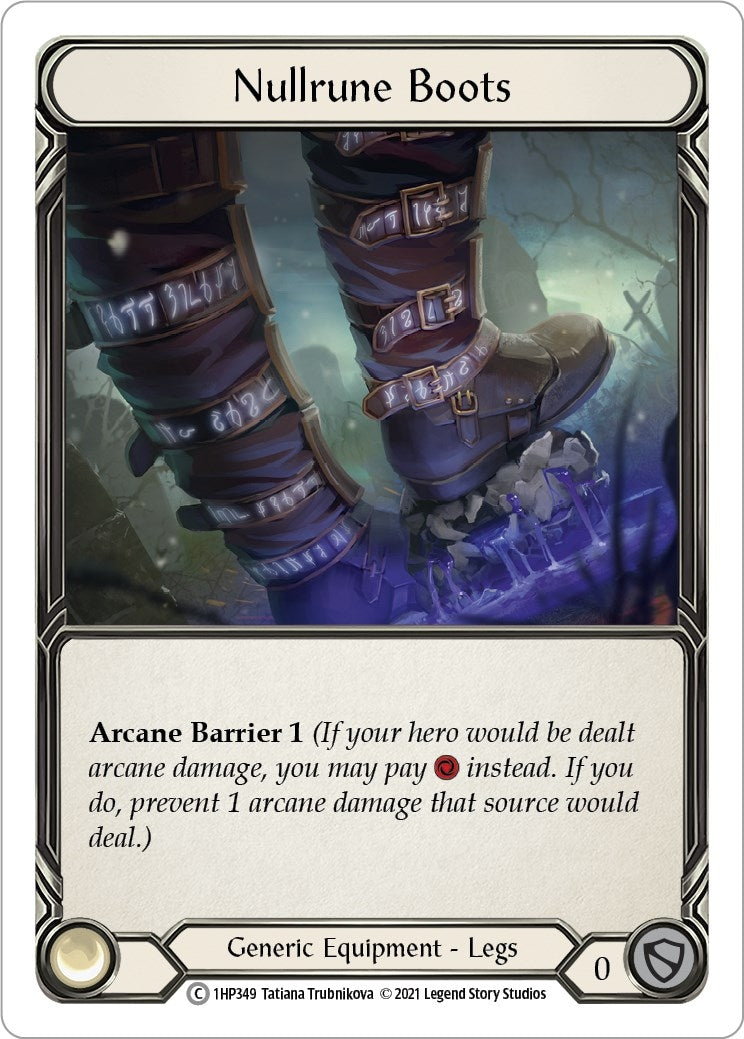 Image for Nullrune Boots (History Pack Vol.1) (1HP349) - Flesh and Blood TCG