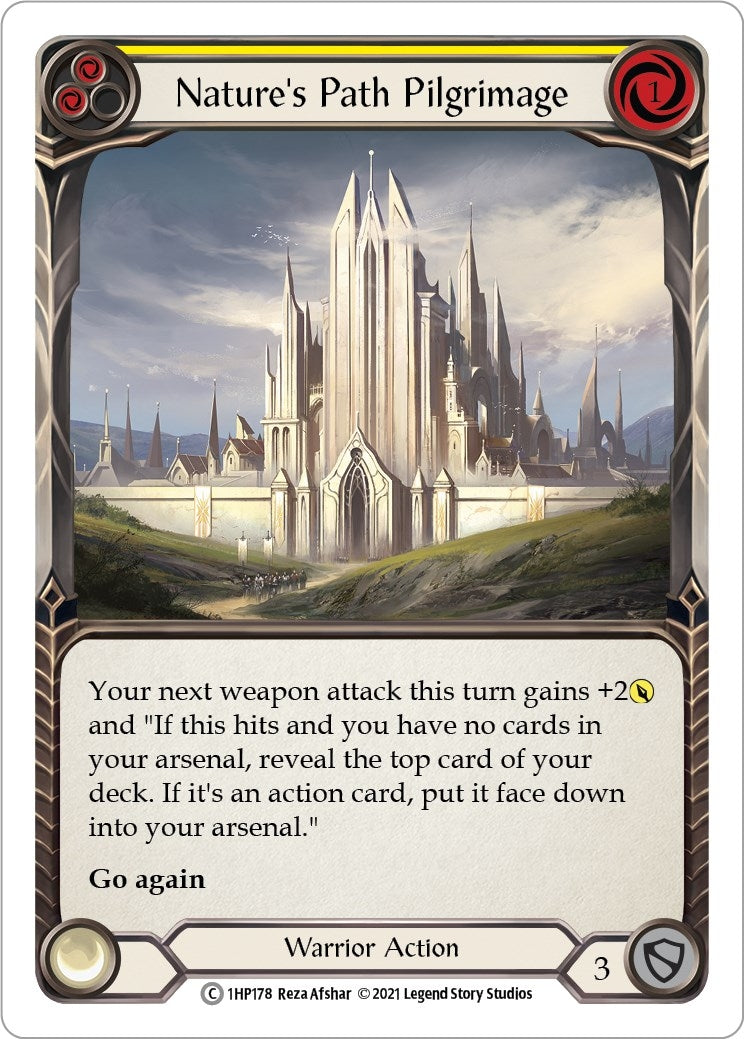 Image for Nature's Path Pilgrimage (Yellow) (History Pack Vol.1) (1HP178) - Flesh and Blood TCG