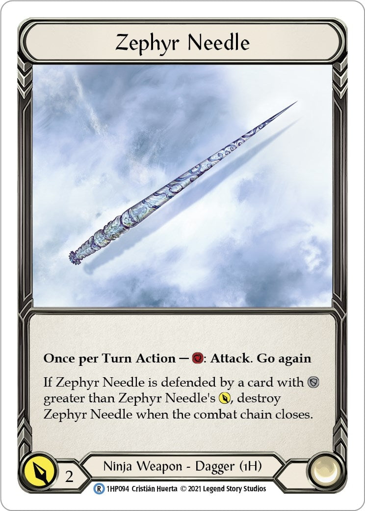 Image for Zephyr Needle (1HP094) (History Pack Vol.1) (1HP094) - Flesh and Blood TCG