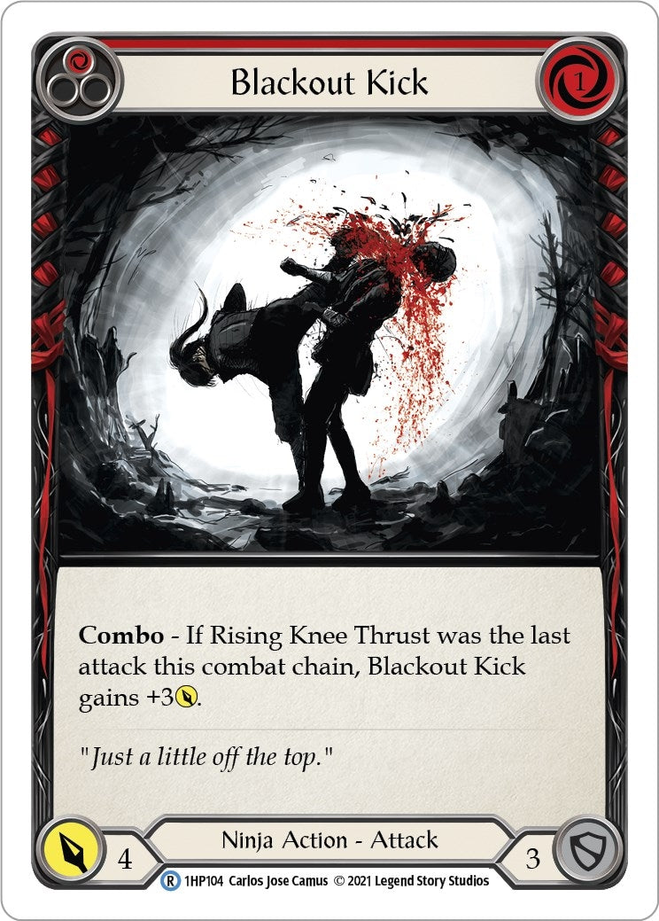 Image for Blackout Kick (Red) (History Pack Vol.1) (1HP104) - Flesh and Blood TCG