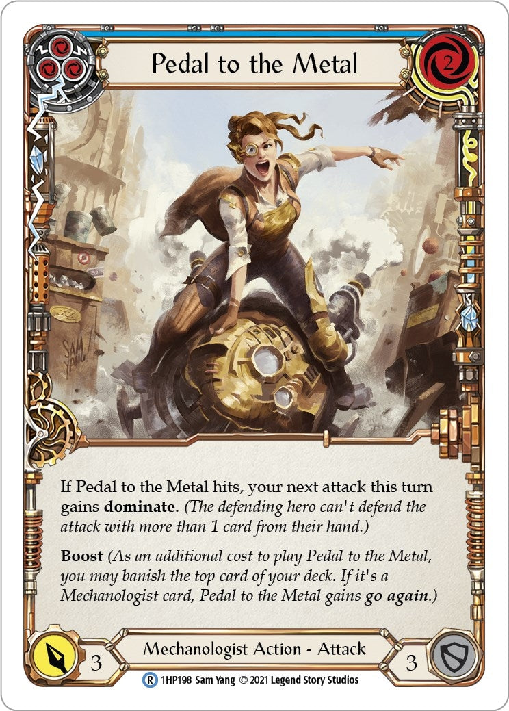 Image for Pedal to the Metal (Blue) (History Pack Vol.1) (1HP198) - Flesh and Blood TCG