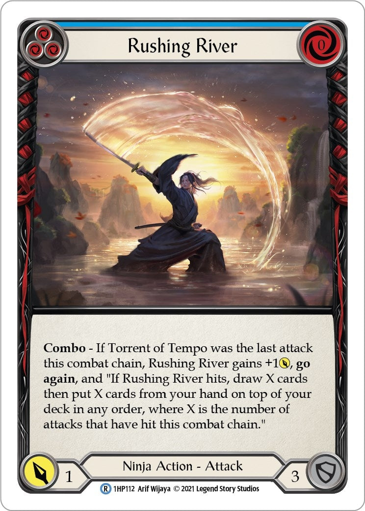 Image for Rushing River (Blue) (History Pack Vol.1) (1HP112) - Flesh and Blood TCG