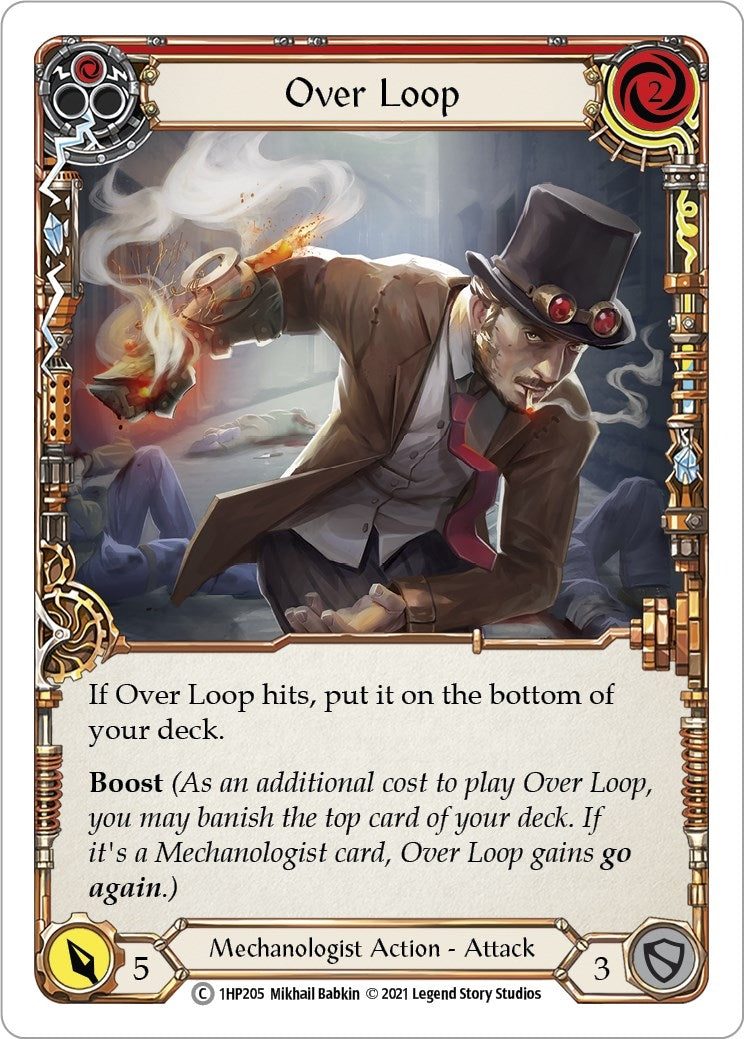 Image for Over Loop (Red) (History Pack Vol.1) (1HP205) - Flesh and Blood TCG
