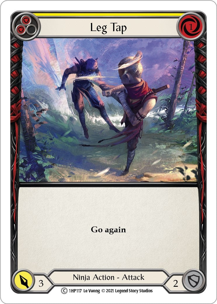 Image for Leg Tap (Yellow) (History Pack Vol.1) (1HP117) - Flesh and Blood TCG