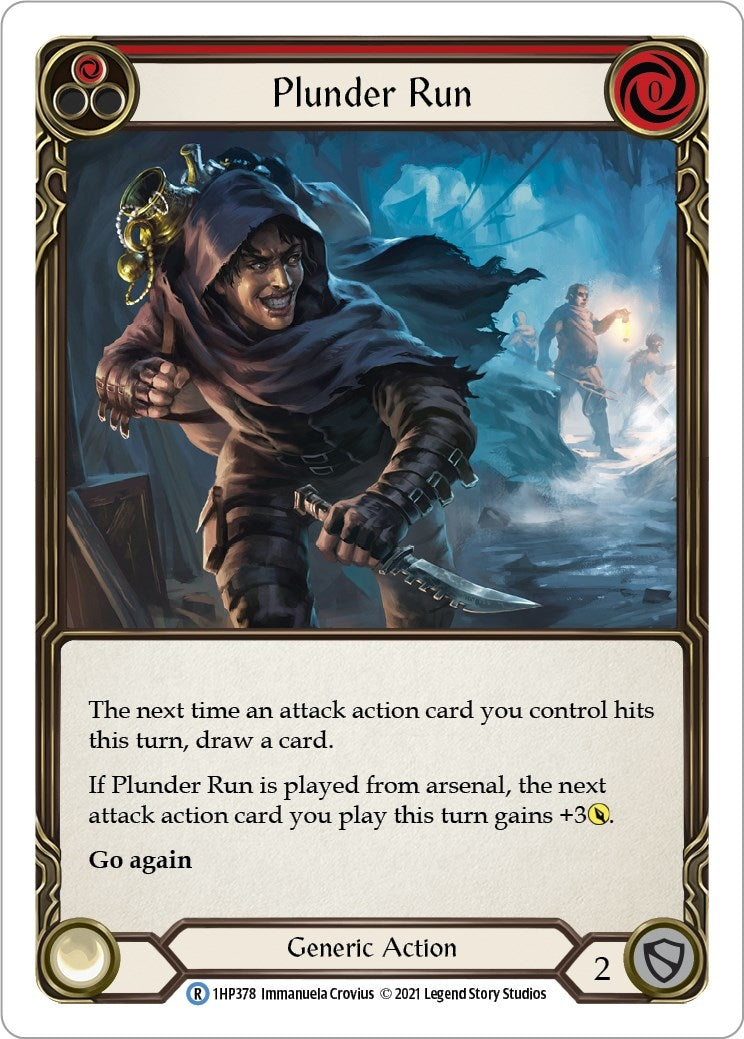 Image for Plunder Run (Red) (History Pack Vol.1) (1HP378) - Flesh and Blood TCG
