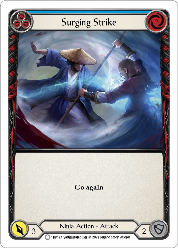 Image for Surging Strike (Blue) (History Pack Vol.1) (1HP127) - Flesh and Blood TCG
