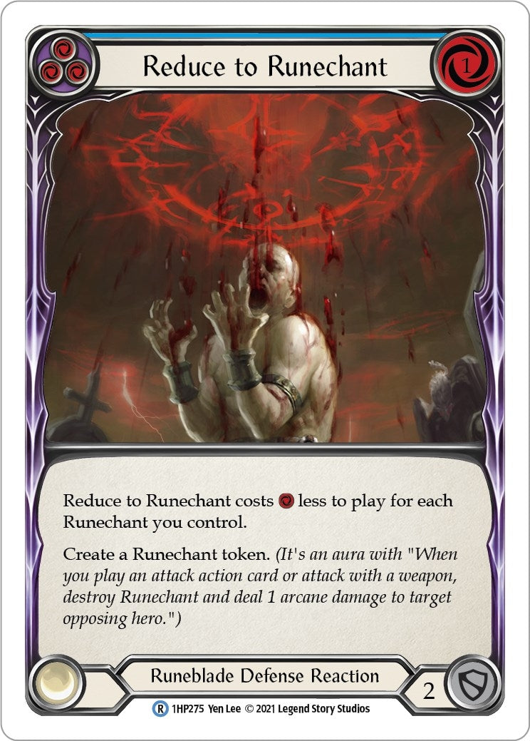 Image for Reduce to Runechant (Blue) (History Pack Vol.1) (1HP275) - Flesh and Blood TCG