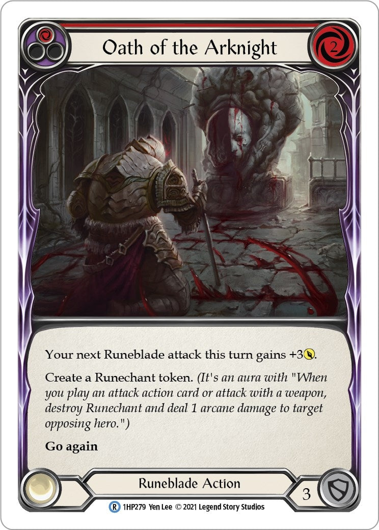 Image for Oath of the Arknight (Red) (History Pack Vol.1) (1HP279) - Flesh and Blood TCG