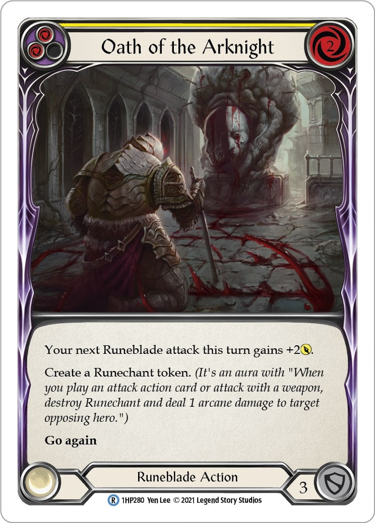 Image for Oath of the Arknight (Yellow) (History Pack Vol.1) (1HP280) - Flesh and Blood TCG