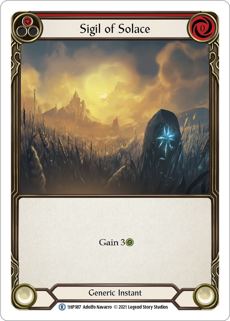 Image for Sigil of Solace (Red) (History Pack Vol.1) (1HP387) - Flesh and Blood TCG