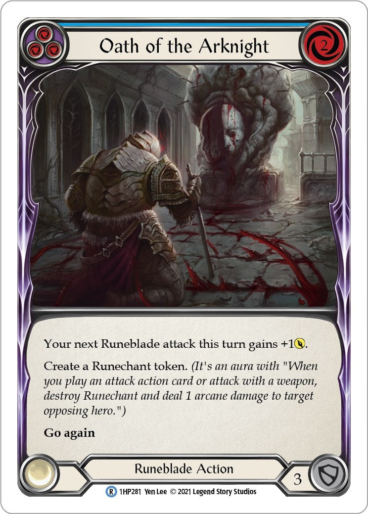 Image for Oath of the Arknight (Blue) (History Pack Vol.1) (1HP281) - Flesh and Blood TCG