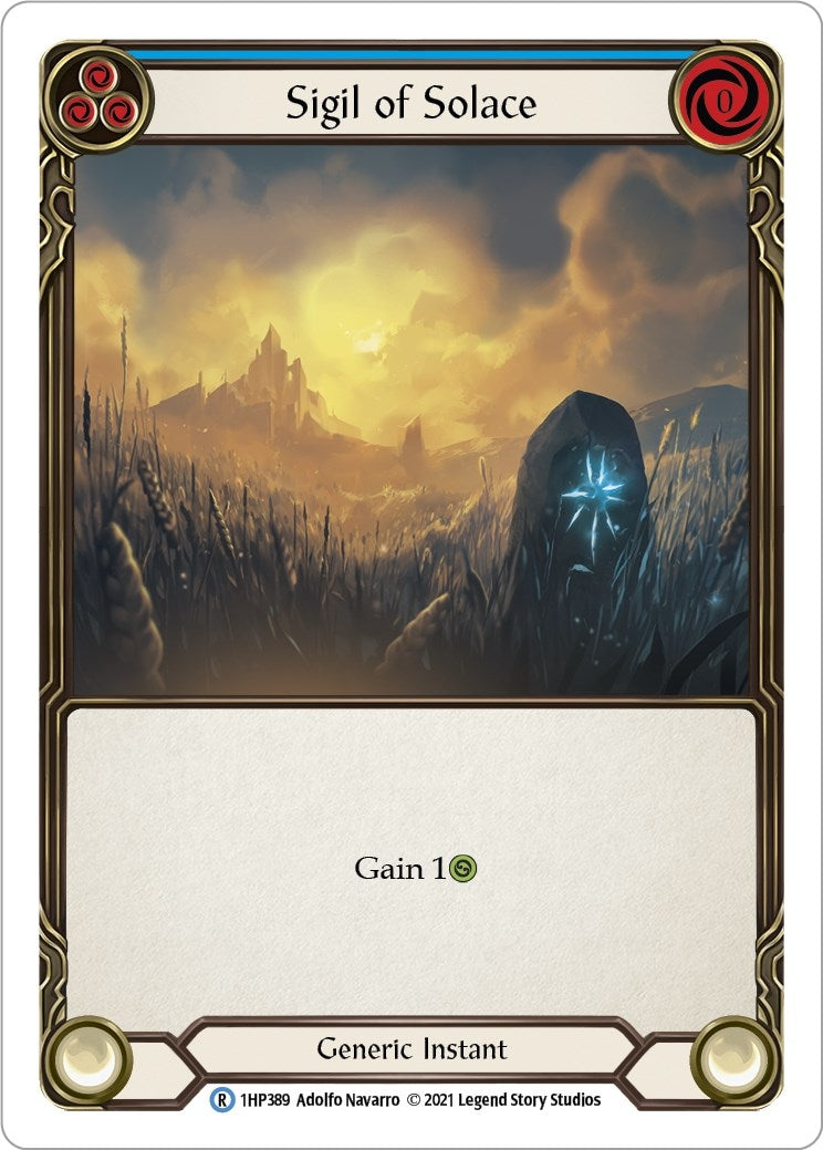 Image for Sigil of Solace (Blue) (History Pack Vol.1) (1HP389) - Flesh and Blood TCG