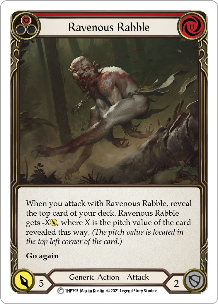 Image for Ravenous Rabble (Red) (History Pack Vol.1) (1HP393) - Flesh and Blood TCG