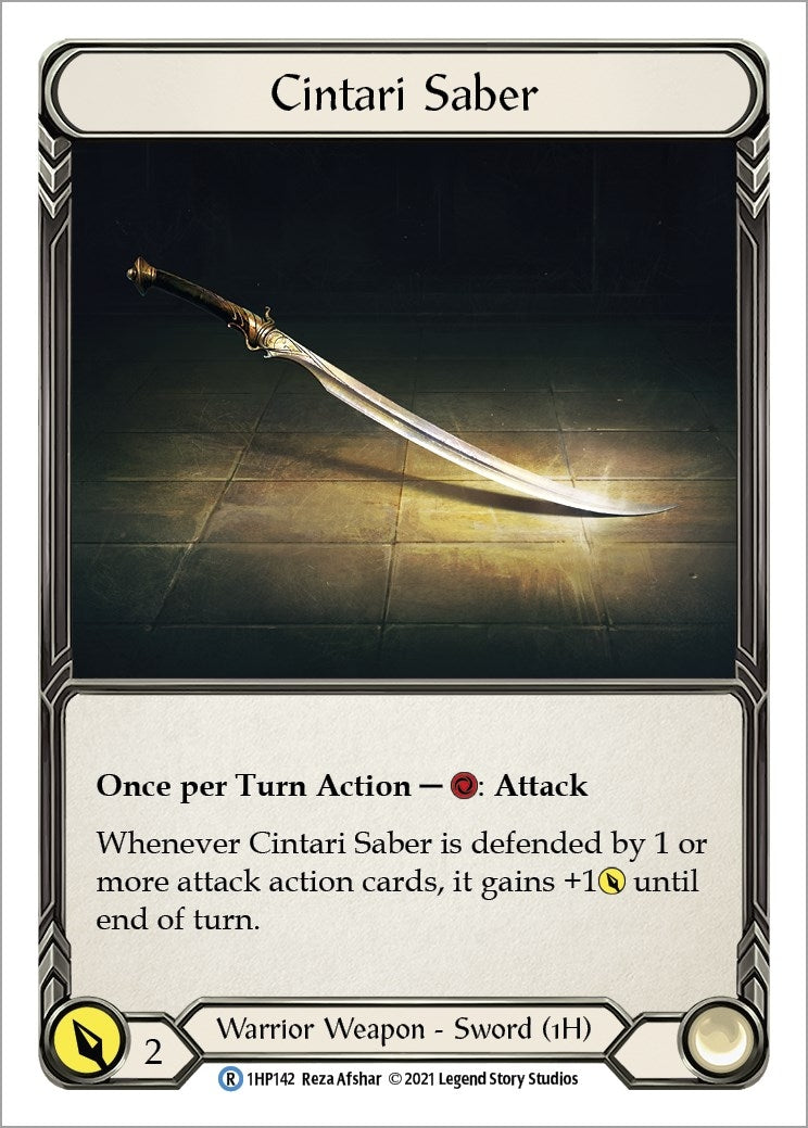 Image for Cintari Saber (1HP142) (History Pack Vol.1) (1HP142) - Flesh and Blood TCG