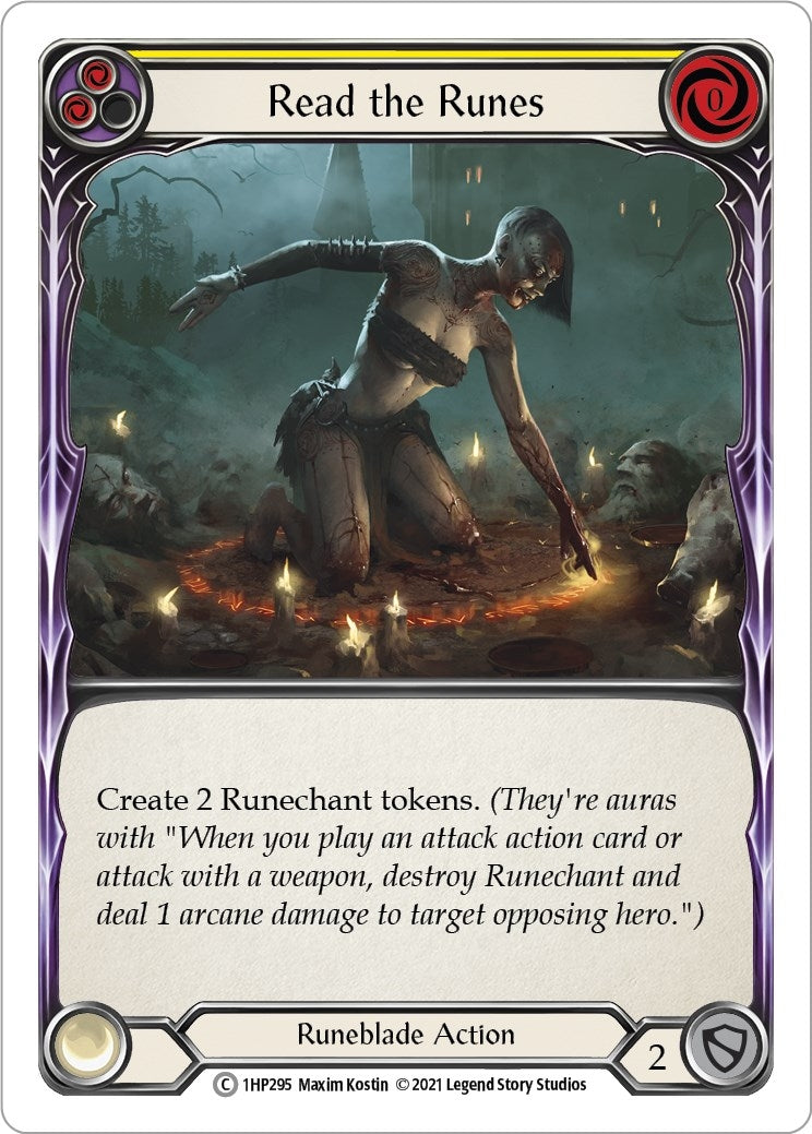 Image for Read the Runes (Yellow) (History Pack Vol.1) (1HP295) - Flesh and Blood TCG