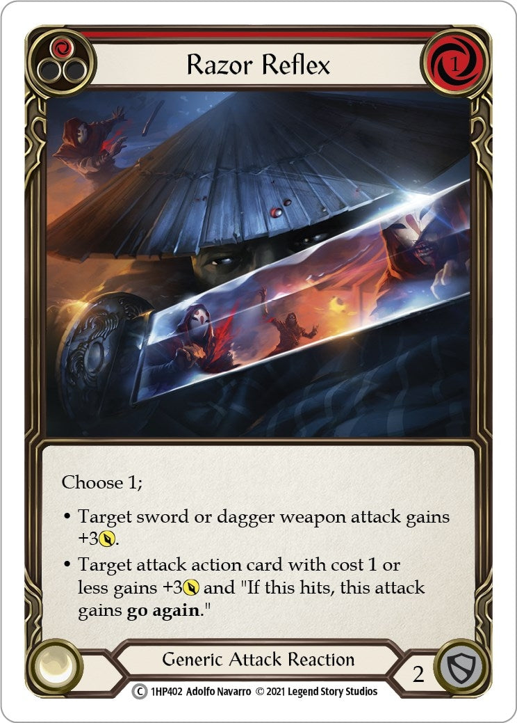 Image for Razor Reflex (Red) (History Pack Vol.1) (1HP402) - Flesh and Blood TCG