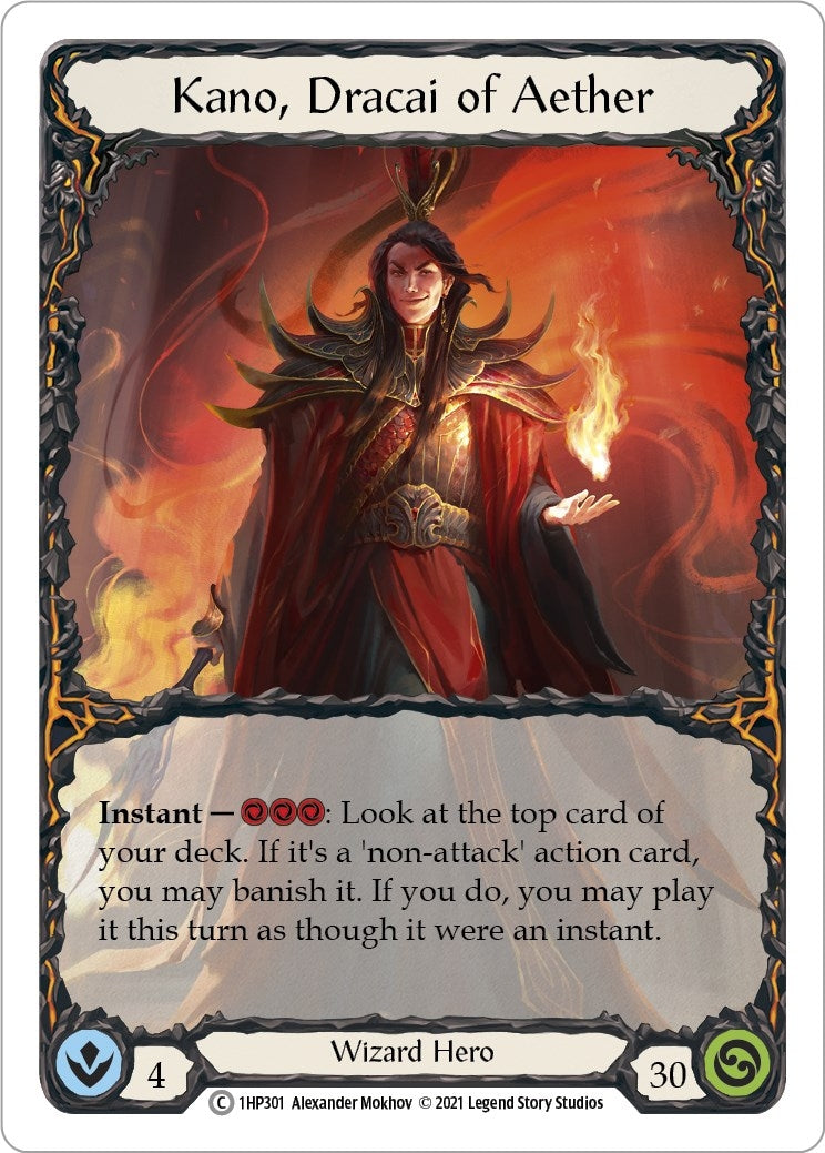 Image for Kano, Dracai of Aether (History Pack Vol.1) (1HP301) - Flesh and Blood TCG