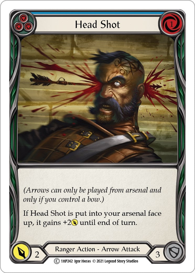 Image for Head Shot (Blue) (History Pack Vol.1) (1HP242) - Flesh and Blood TCG