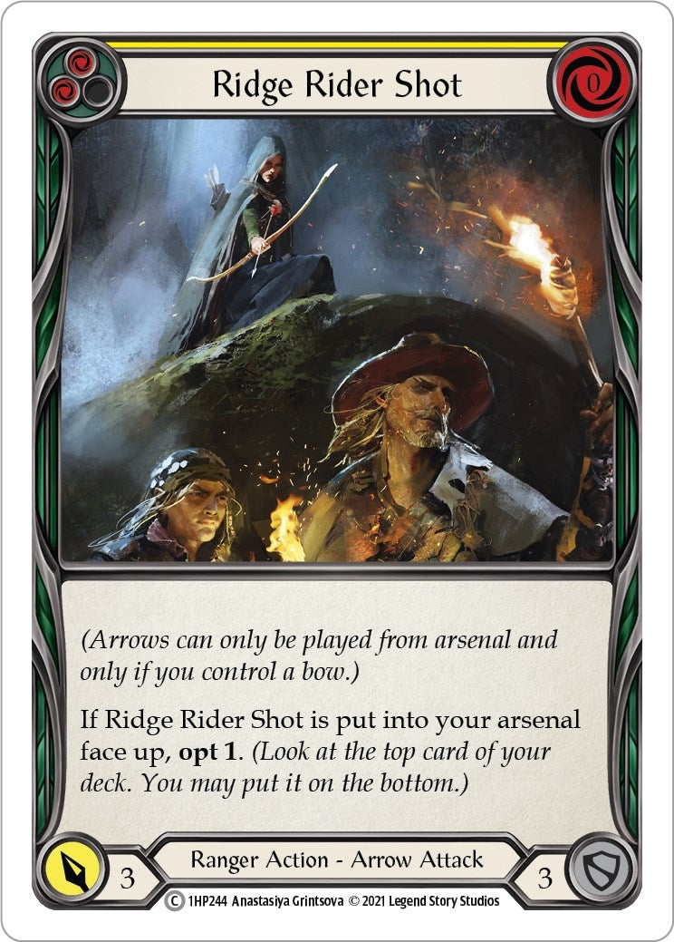 Image for Ridge Rider Shot (Yellow) (History Pack Vol.1) (1HP244) - Flesh and Blood TCG