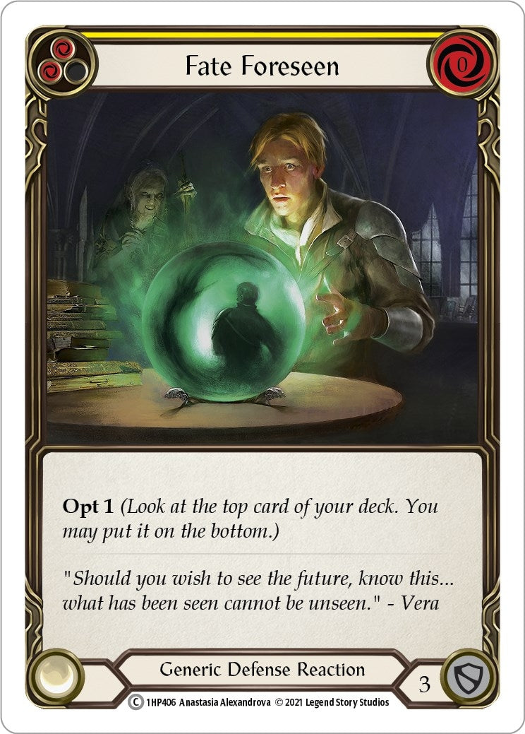 Image for Fate Foreseen (Yellow) (History Pack Vol.1) (1HP406) - Flesh and Blood TCG