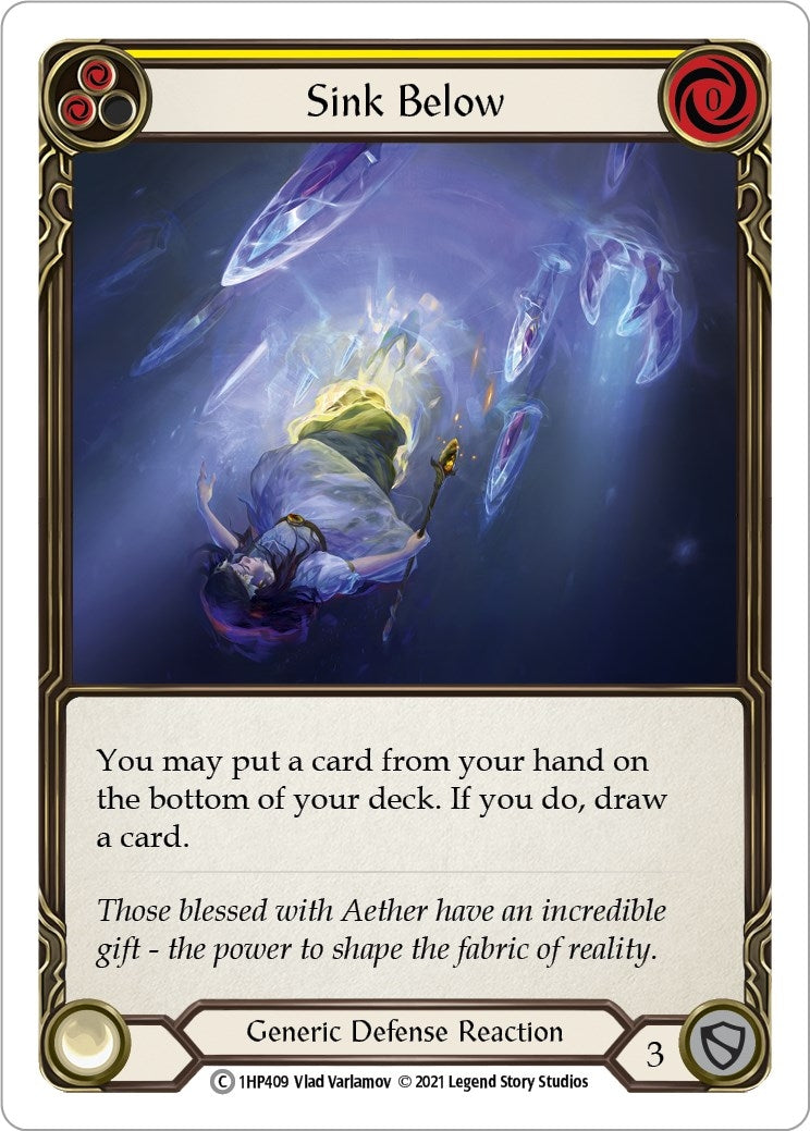 Image for Sink Below (Yellow) (History Pack Vol.1) (1HP409) - Flesh and Blood TCG