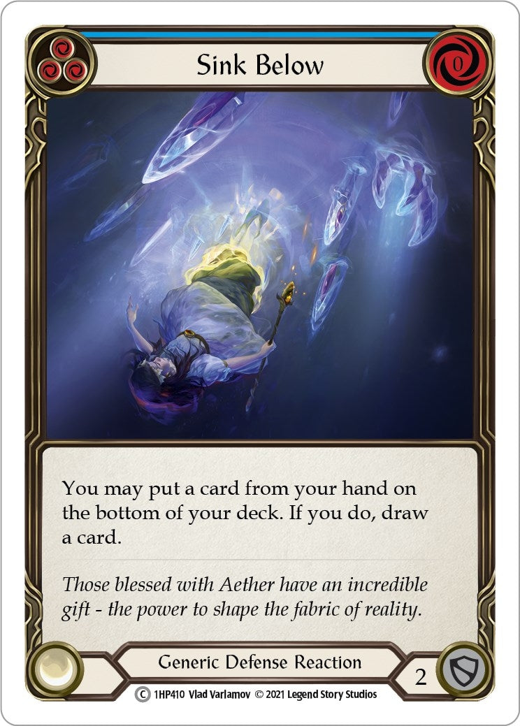 Image for Sink Below (Blue) (History Pack Vol.1) (1HP410) - Flesh and Blood TCG