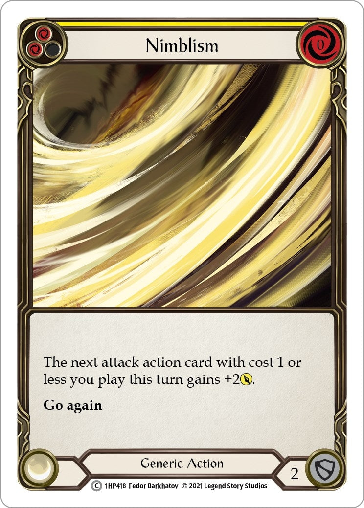 Image for Nimblism (Yellow) (History Pack Vol.1) (1HP418) - Flesh and Blood TCG