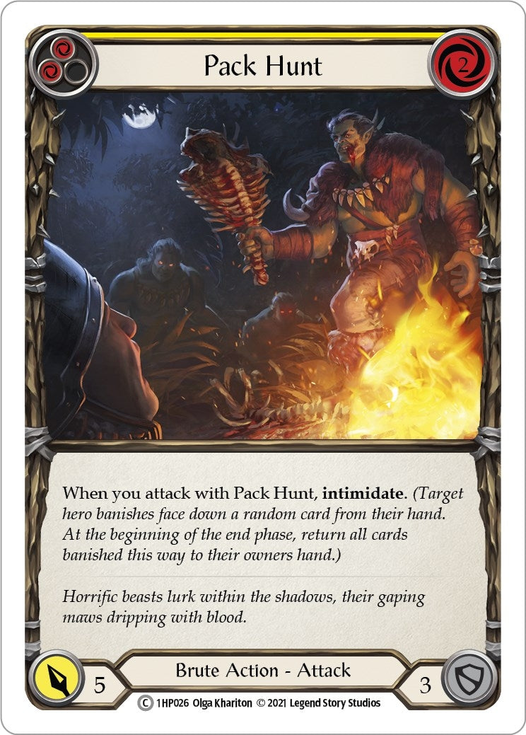 Image for Pack Hunt (Yellow) (History Pack Vol.1) (1HP026) - Flesh and Blood TCG