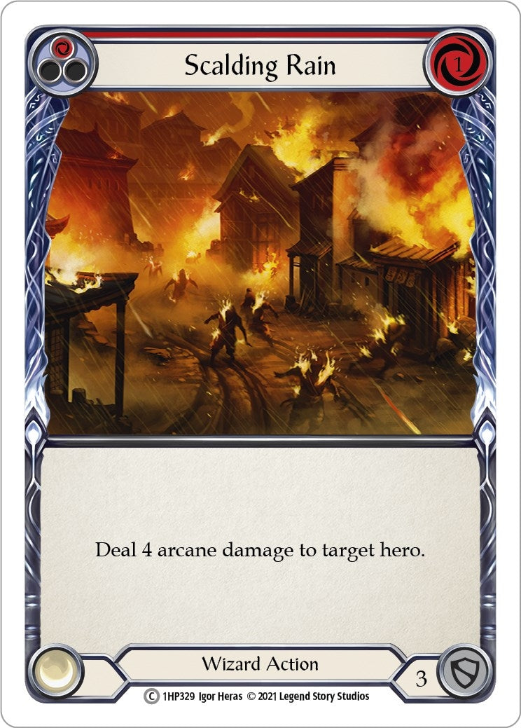 Image for Scalding Rain (Red) (History Pack Vol.1) (1HP329) - Flesh and Blood TCG