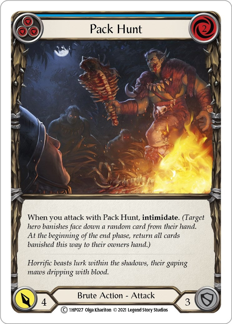 Image for Pack Hunt (Blue) (History Pack Vol.1) (1HP027) - Flesh and Blood TCG