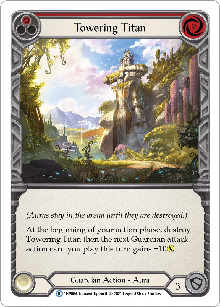 Image for Towering Titan (Red) (History Pack Vol.1) (1HP064) - Flesh and Blood TCG