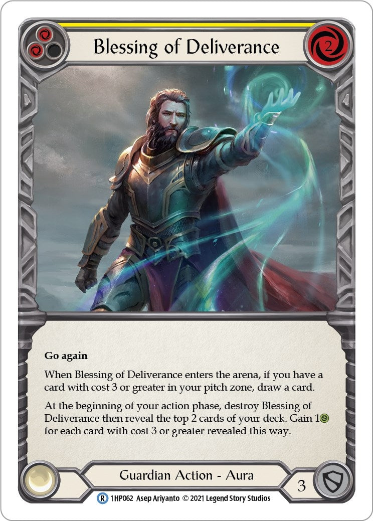 Image for Blessing of Deliverance (Yellow) (History Pack Vol.1) (1HP062) - Flesh and Blood TCG