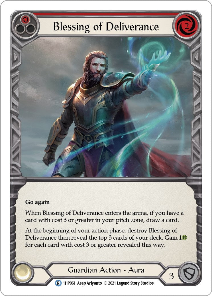 Image for Blessing of Deliverance (Red) (History Pack Vol.1) (1HP061) - Flesh and Blood TCG