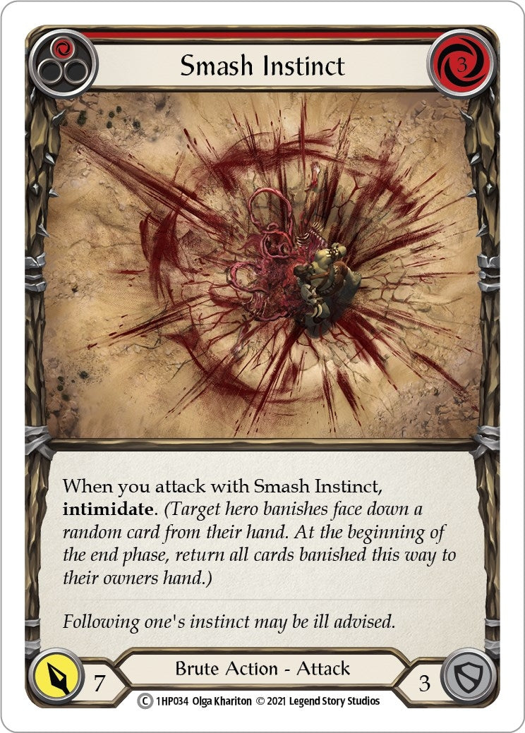 Image for Smash Instinct (Red) (History Pack Vol.1) (1HP034) - Flesh and Blood TCG