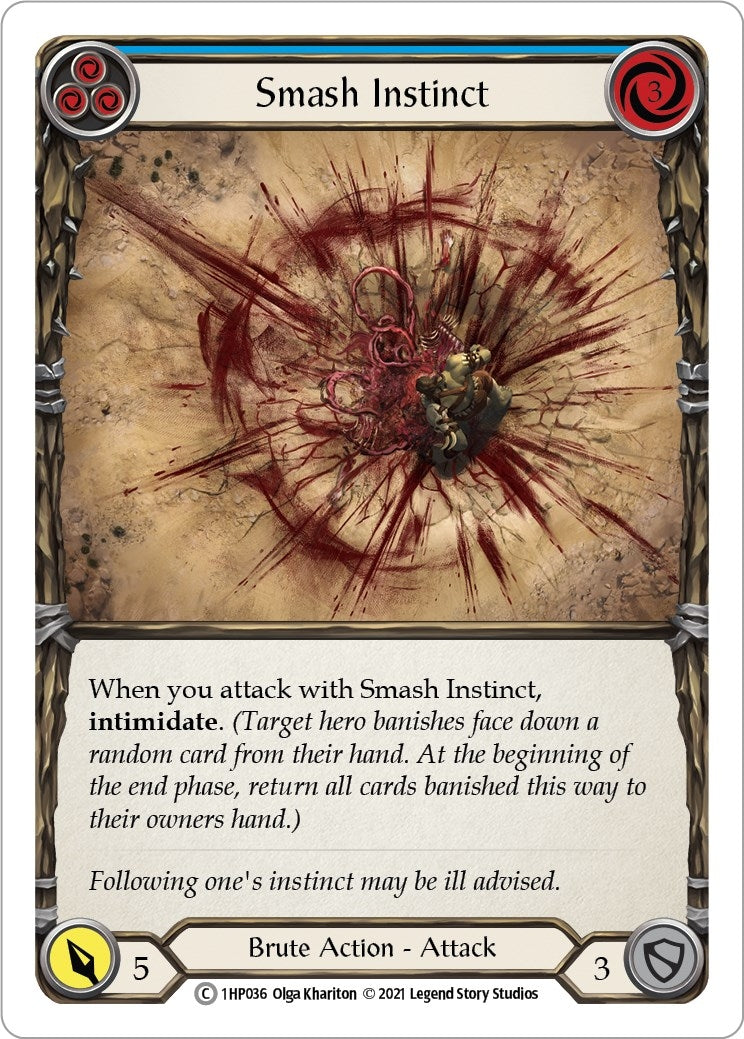 Image for Smash Instinct (Blue) (History Pack Vol.1) (1HP036) - Flesh and Blood TCG