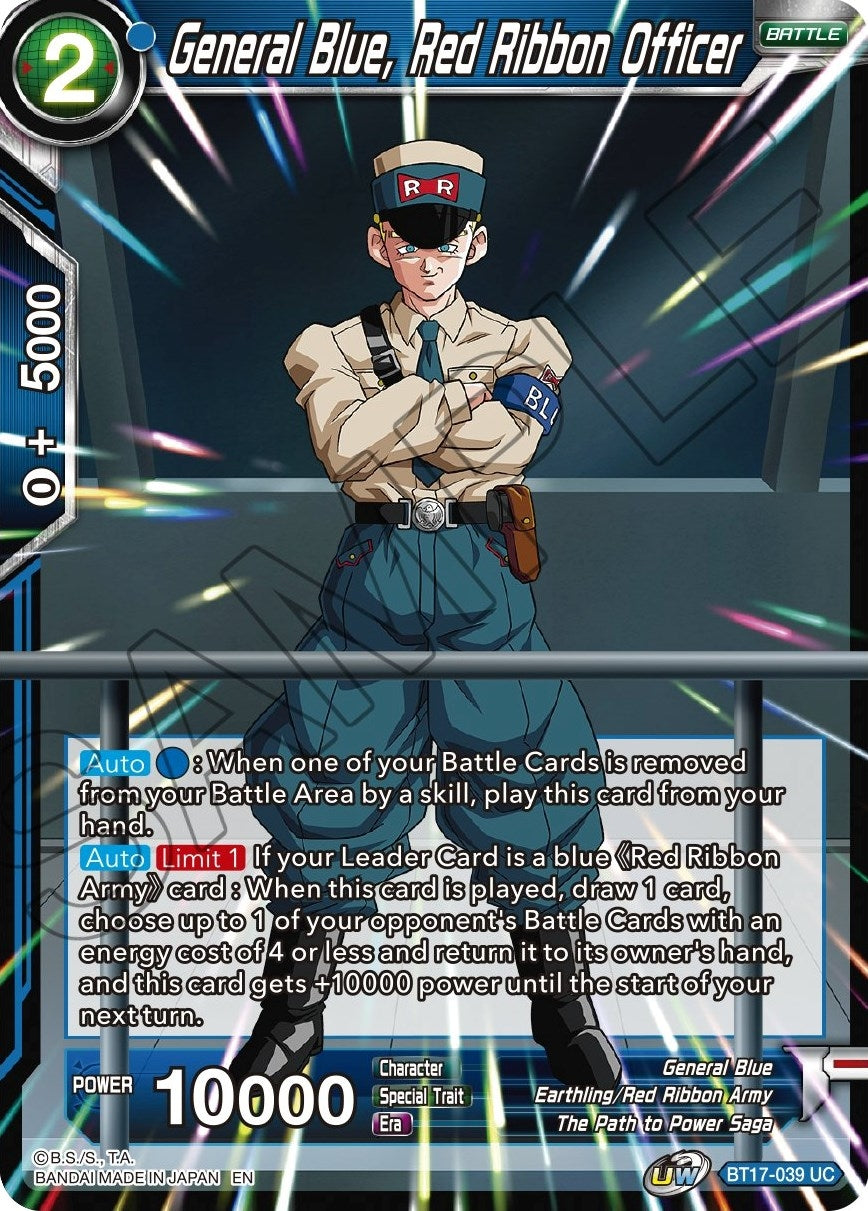 Image for General Blue, Red Ribbon Officer (DBS-B17) (17039)