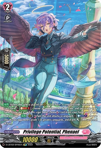 Image for Privilege Potential, Phenael (SP) (D-LBT02: Lyrical Monasterio ~It's a New School Term!~) (D-LBT02/SP06EN) - Cardfight Vanguard