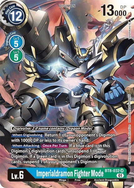 Image for Imperialdramon Fighter Mode (Alternate Art) (BT8-032 SR) [New Awakening] - Digimon Card Game