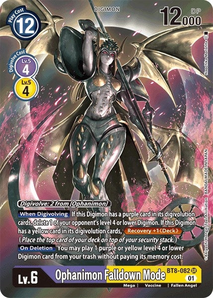 Image for Ophanimon Falldown Mode (Alternate Art) (BT8-082 SR) [New Awakening] - Digimon Card Game