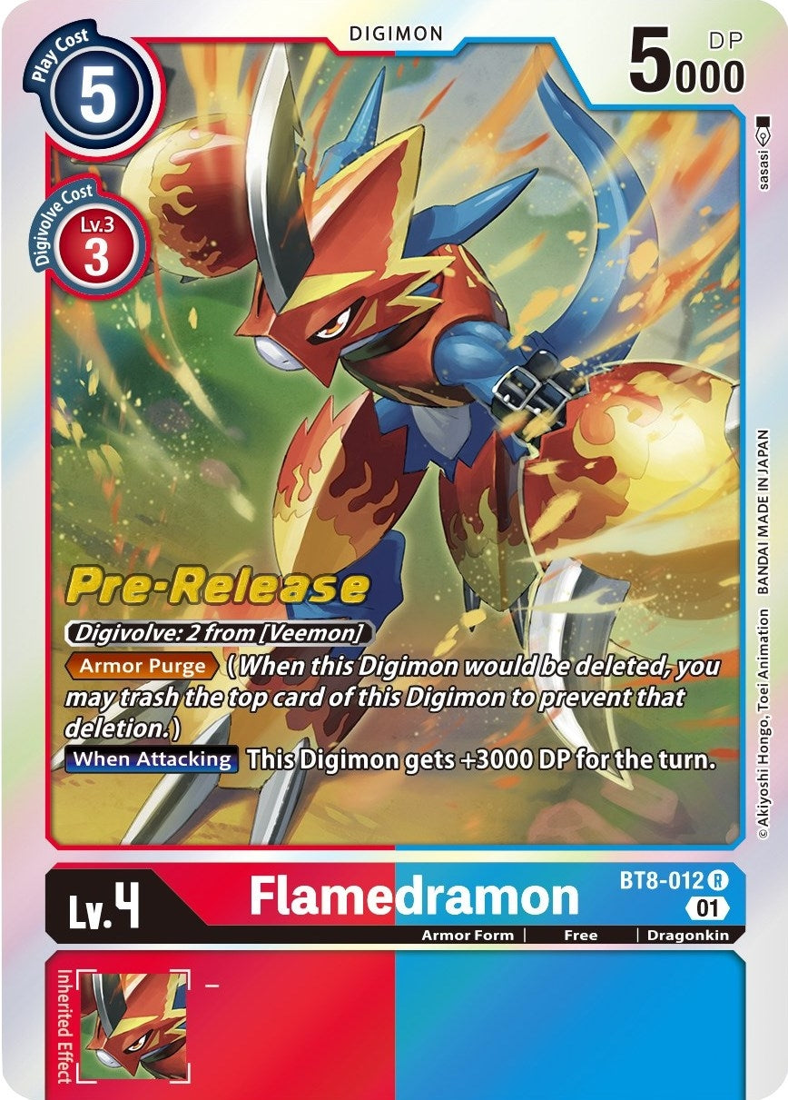 Image for Flamedramon (BT08_PR) (BT8-012 R) - Digimon Card Game